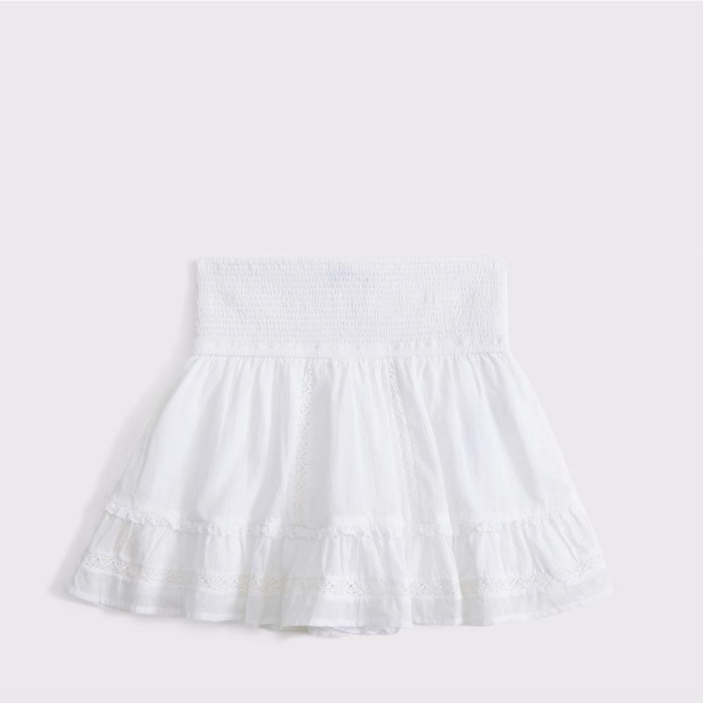 Abercrombie Lace Trim Mini Skort